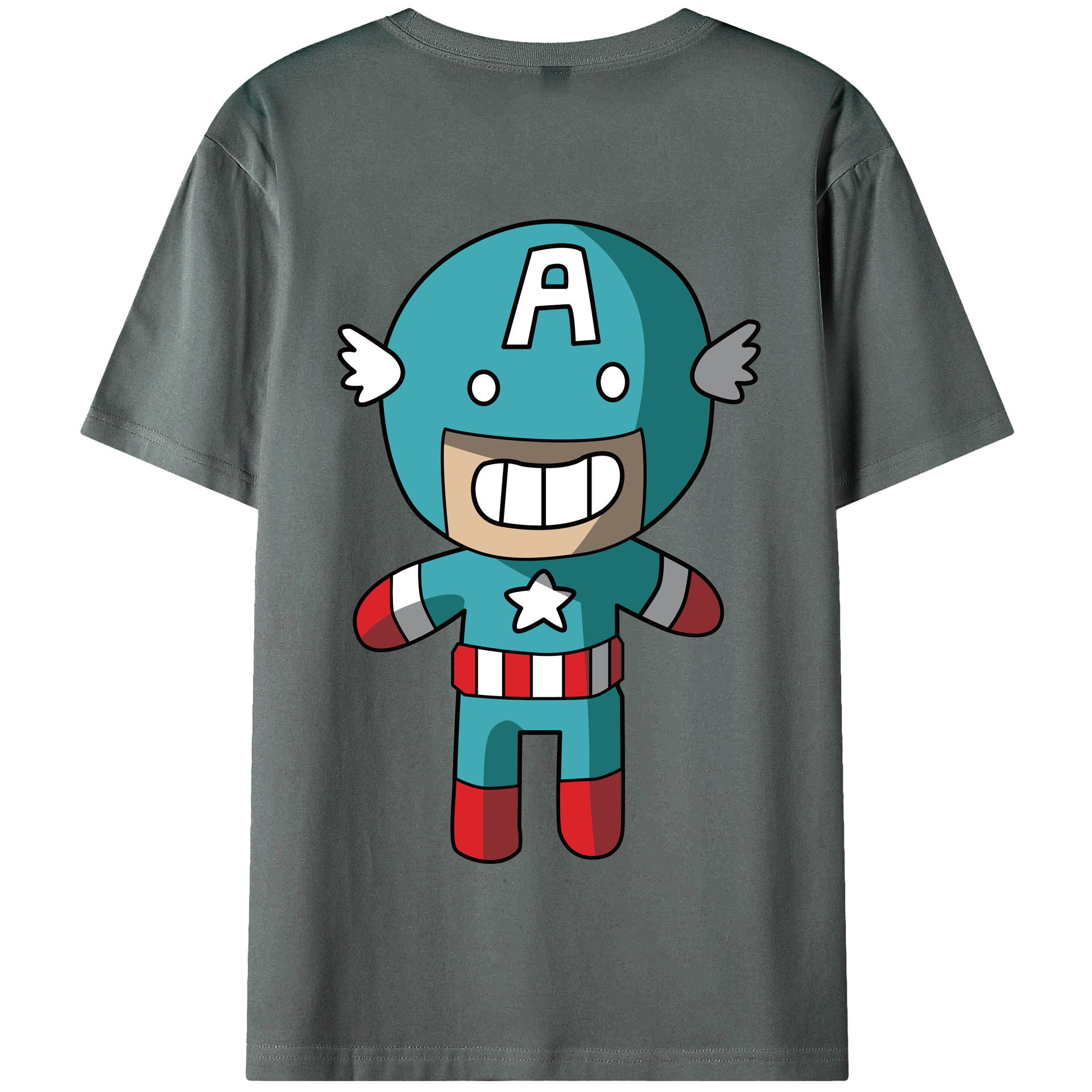 （画像用） アベンジャーズ The Avengers 綿100％半袖Tシャツ（背面プリント）